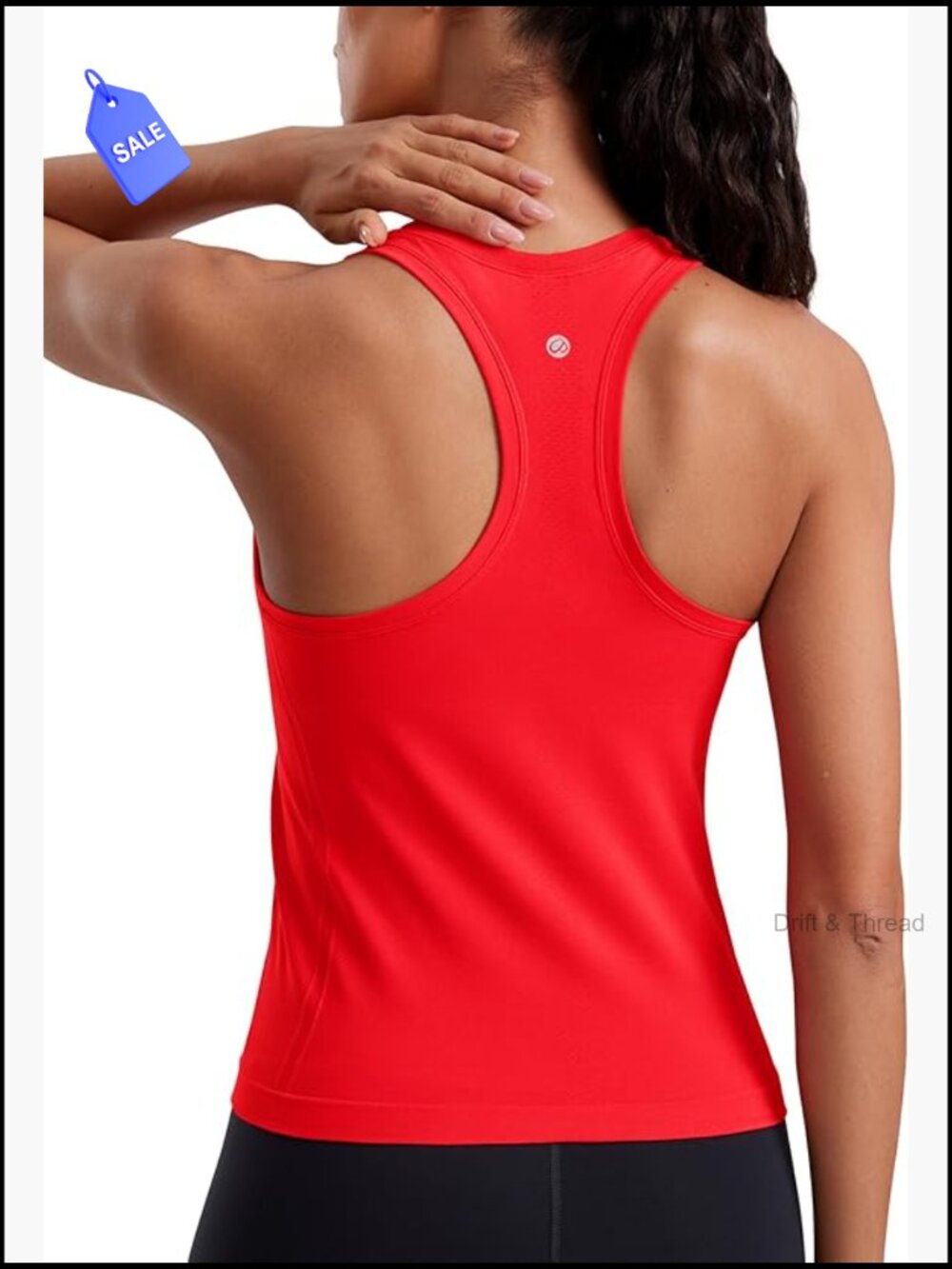 Seamless Racerback Tank Top Slim Fit Lightweight Workout Running Gym